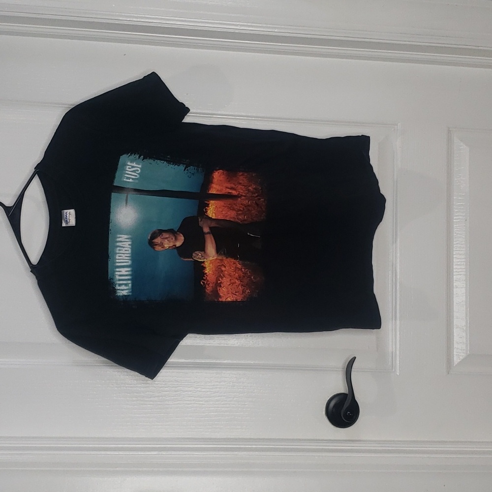 Keith Urban Country Musician Black Band T-Shirt Fuse Size Small